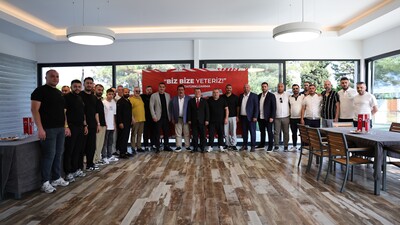 Samsunspor'da bayramlaşma töreni!