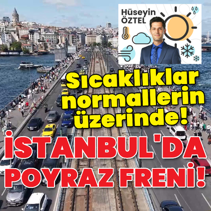 Sıcaklıklar normallerin üzerinde! İstanbul'da poyraz freni!