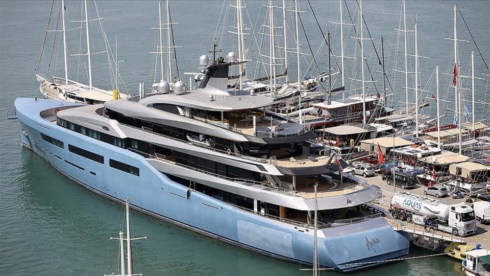 98 metrelik mega yat Fethiye'de