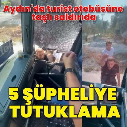Taşlı saldırıda 5 tutuklama