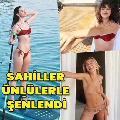 Sahiller ünlülerle şenlendi