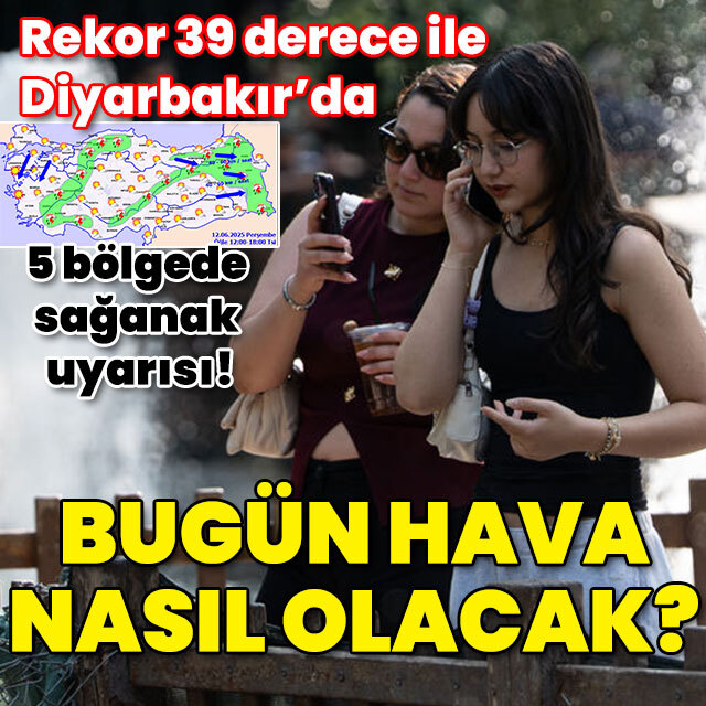 5 bölgede sağanak uyarısı! Bugün hava nasıl olacak?