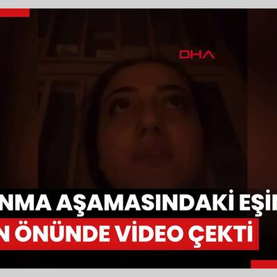 Esenler'de boşanma aşamasındaki eşinin evinin önünde video çekti; 'Hakkımı helal etmiyorum' dedi eşi gözaltına alındı