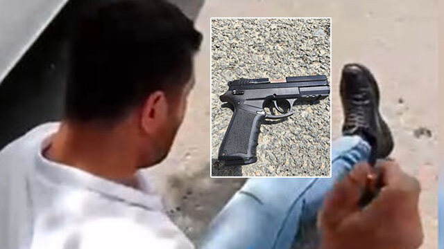 Sen misin taciz eden... Tetiğe bastı kameraya çekti!