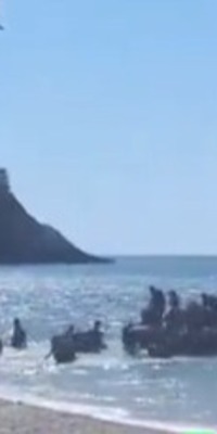 Samos Adası'nda dikkat çeken anlar!