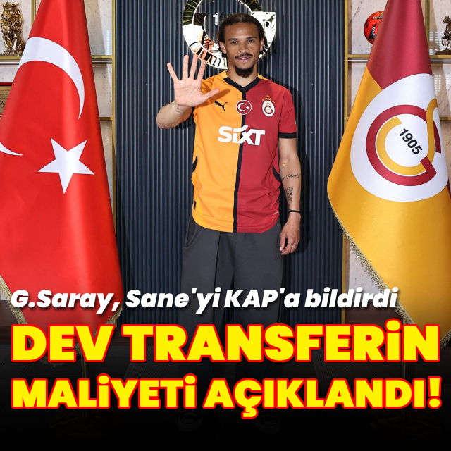 G.Saray, Sane'nin maliyetini açıkladı!