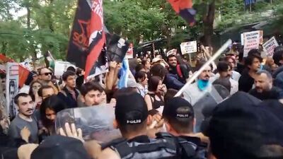 Filistin gösterisinde 6 gözaltı