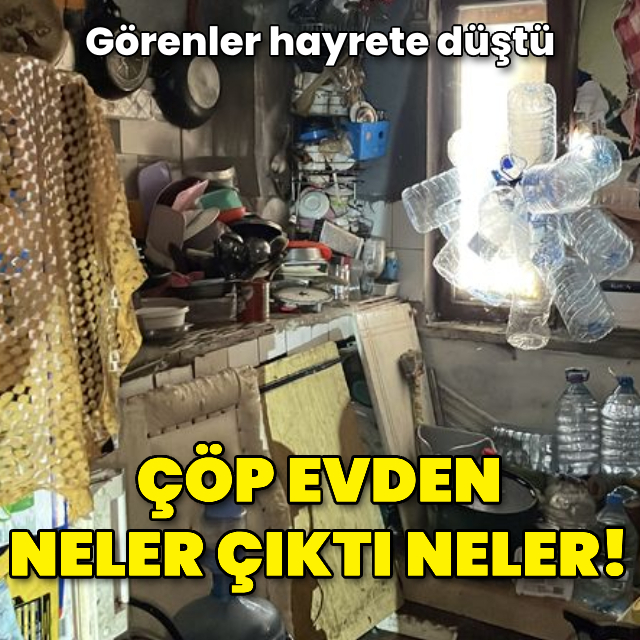 Aydın'da çöp ev vakası! 4 kamyon çöp çıktı