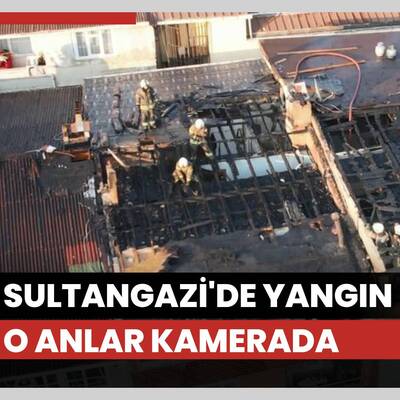 Sultangazi'de yangın