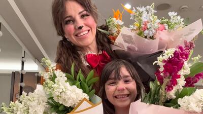 Kızıyla aynı sahnede