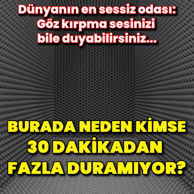Burada kimse 30 dakikadan uzun duramıyor!