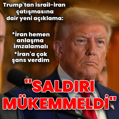 Trump: İran'a anlaşma için şans üstüne şans verdim