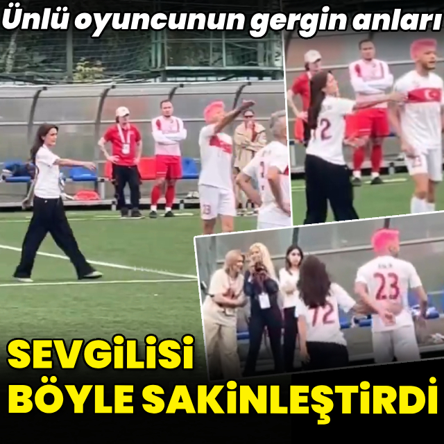 Sevgilisini böyle sakinleştirdi
