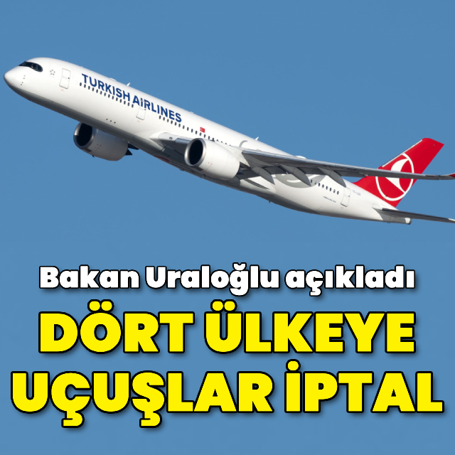 İran, Irak, Suriye ve Ürdün uçuşları iptal