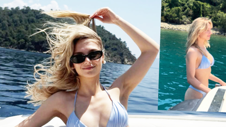 Yazın keyfini çıkarıyor