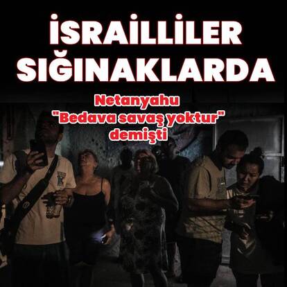 İsrailliler, sığınaklara sığındı