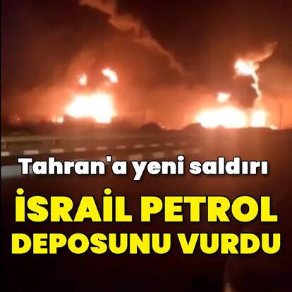 İsrail petrol deposunu vurdu