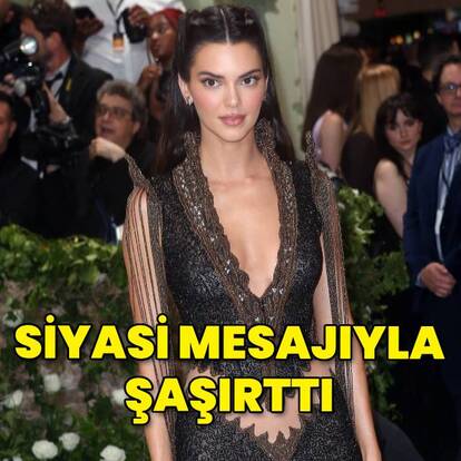 Siyasi mesajıyla şaşırttı