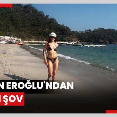 Ahsen Eroğlu'ndan bikini şov