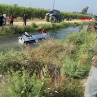 Sulama kanalında felaket! Baba ve 2 kızı öldü!