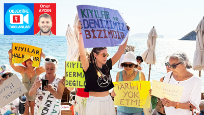 Ünlü oyuncu sahil eyleminde