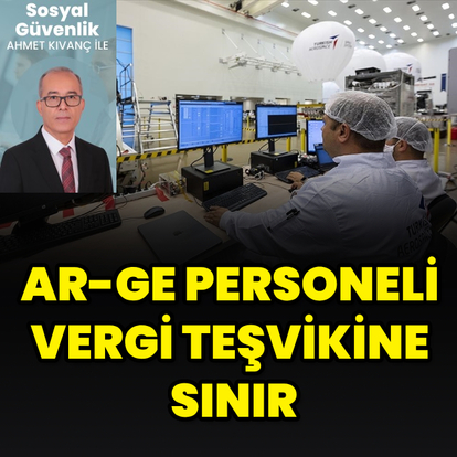 AR-GE personeli vergi teşvikine sınır