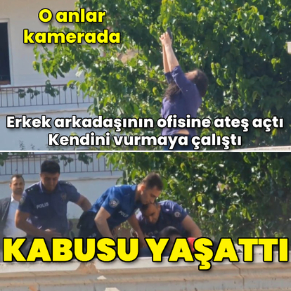 Erkek arkadaşının ofisine ateş açtı! Kendini vurmaya çalıştı