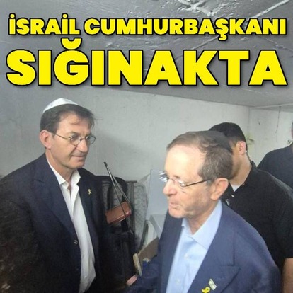 İsrail Cumhurbaşkanı sığınakta