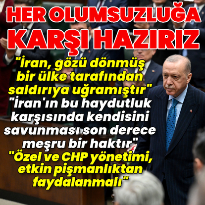 Cumhurbaşkanı Erdoğan'dan açıklamalar