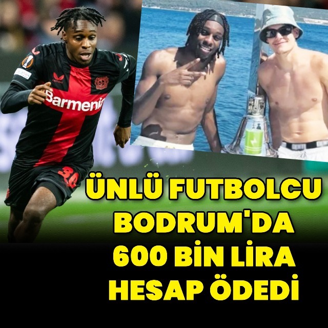 Bodrum'da 600 bin lira hesap ödedi