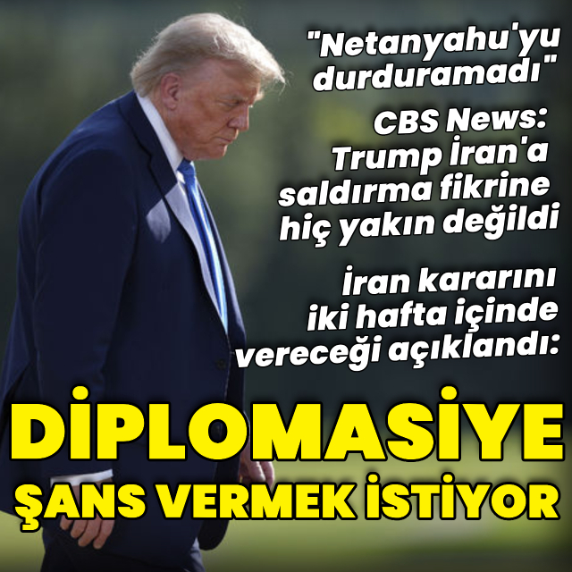 "Trump diplomasiye şans vermek istiyor"