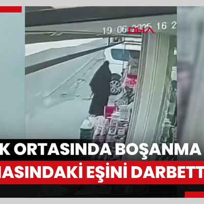 Arnavutköy'de sokak ortasında boşanma aşamasındaki eşini darbetti