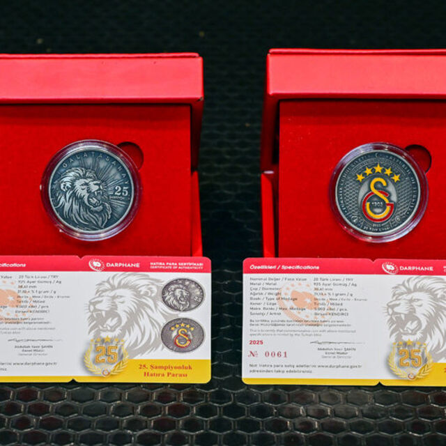 Darphane'den Galatasaray'ın 25. şampiyonluğu için hatıra parası