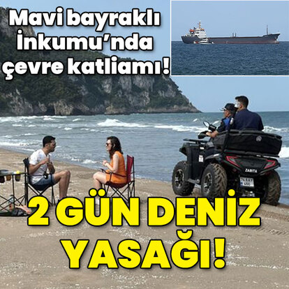 İnkumu sahilinde çevre katliamı! 2 gün deniz yasağı!