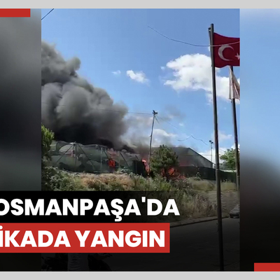 Gaziosmanpaşa'da fabrikada yangın