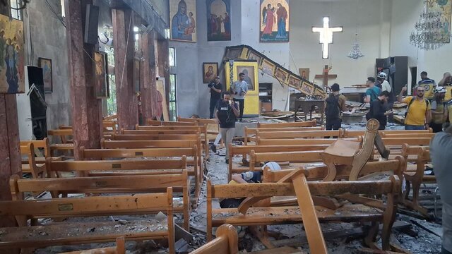 Şam'da kilisede patlama meydana geldi