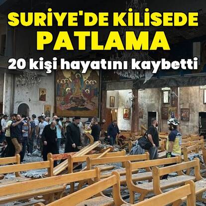 Şam'da kilisede patlama meydana geldi