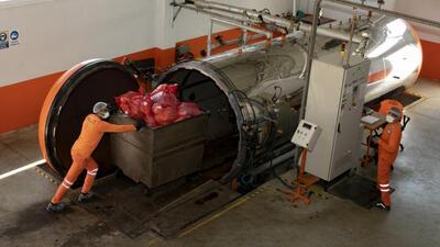 Mersin'de 19 bin ton tıbbi atık imha edildi