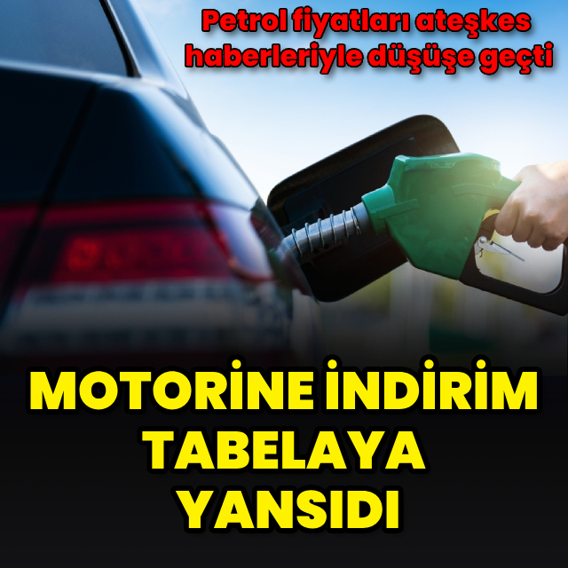 Motorine indirim geldi