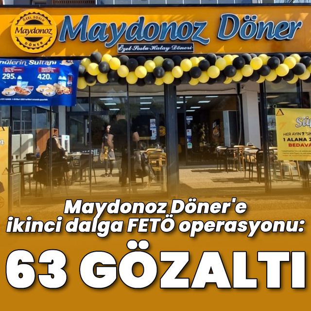 8 ilde Maydonoz Döner operasyonu: 63 gözaltı