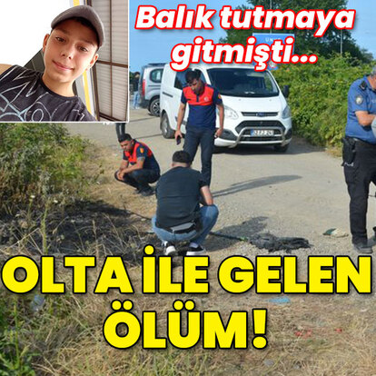 Kan donduran olay! Oltası yerde kaldı!