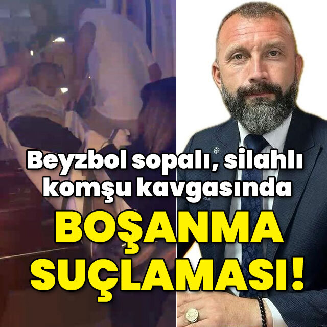 Beyzbol sopalı, silahlı komşu kavgasında boşanma husumeti iddiası!