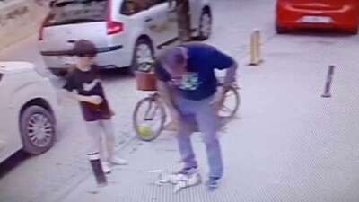 Köpeğe dehşete düşüren şiddet!