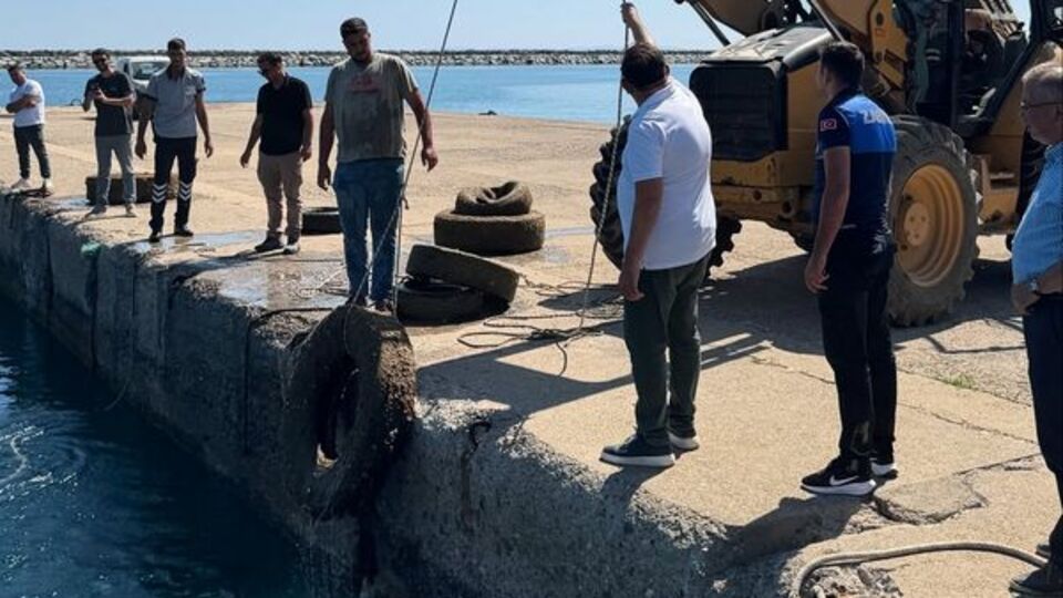 Gökçeada'da deniz dibi temizliği