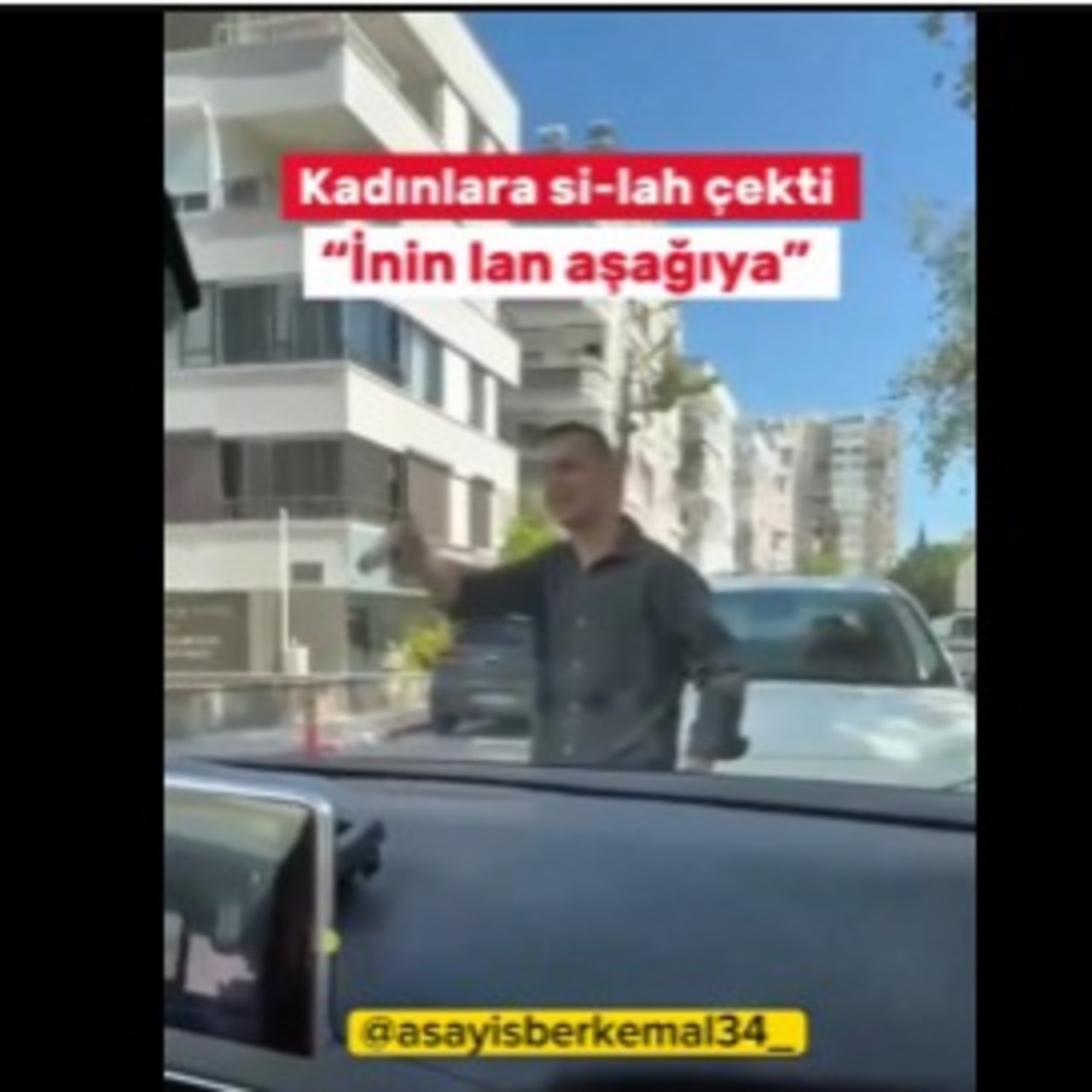Trafik magandası iki kadına silah çekti