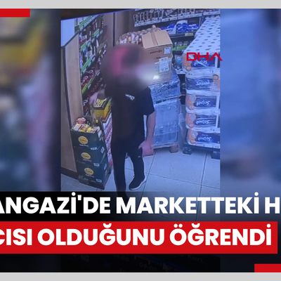 Sultangazi'de marketteki hırsızın kiracısı olduğunu öğrendi; hırsızlık kamerada