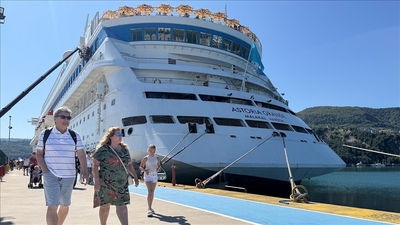 1186 kruvaziyer yolcusu Amasra'ya geldi