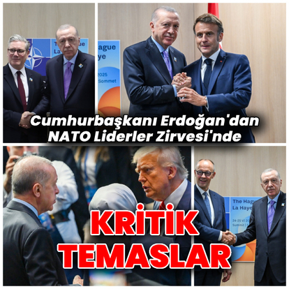 Cumhurbaşkanı Erdoğan'dan NATO Zirvesi'nde temaslar