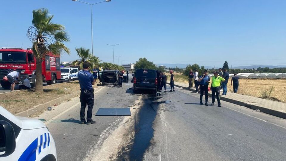 İzmir'de kaza: 1 ölü, 3 yaralı