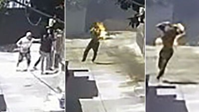 Dehşet anı kamerada... Miras için yeğenini böyle yaktı!